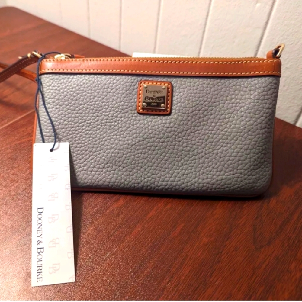 Dooney & Bourke Pebble Grain Large Slim Wristlet